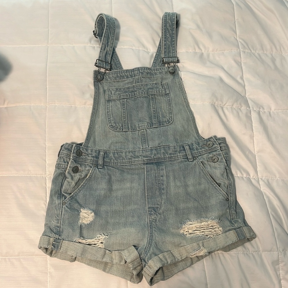 H&M Coachella Jean Overall Shorts